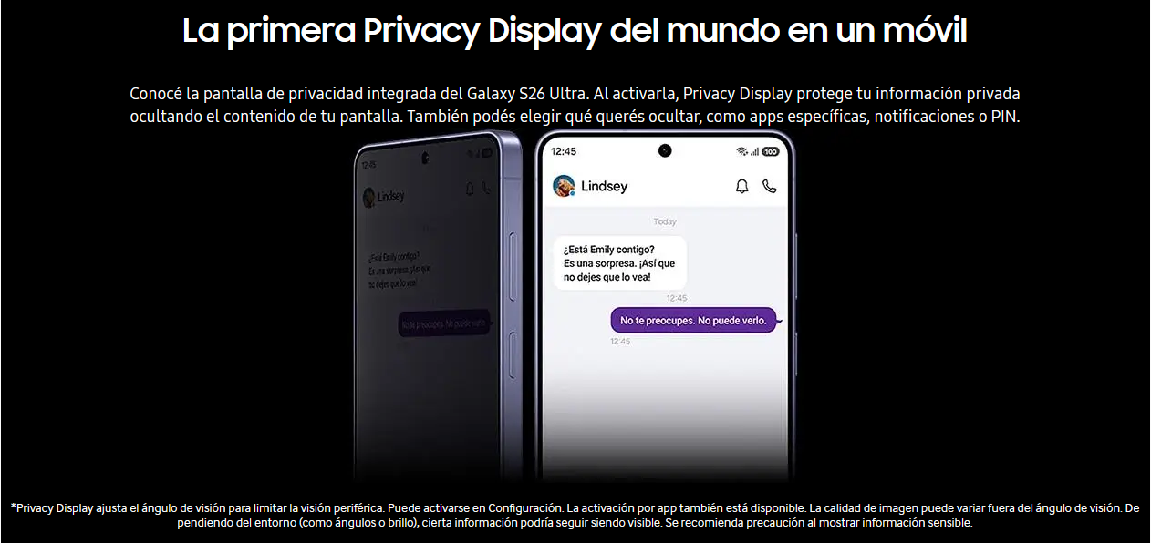 Diseño Samsung Galaxy S26 Ultra